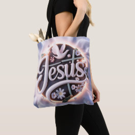 Palabra Jesús en las bolsas de té cristiano