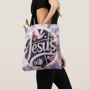Palabra Jesús en las bolsas de té cristiano