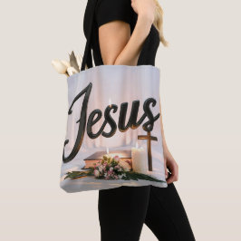 Palabra Jesús en las bolsas de té cristiano