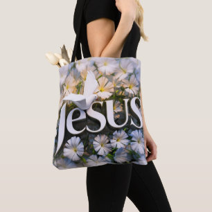 Palabra Jesús en las bolsas de té cristiano