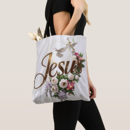 Palabra Jesús en las bolsas de té cristiano