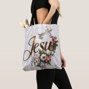 Palabra Jesús en las bolsas de té cristiano