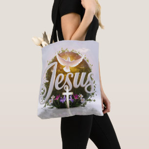 Palabra Jesús en las bolsas de té cristiano