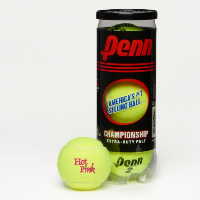 Palabra rosa caliente Bolas de tenis de Penn (Caja)