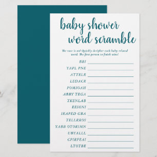 Palabra simple para el bebé Tarjeta de juego Aqu