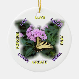 Palabras a vivir por el ornamento o el colgante