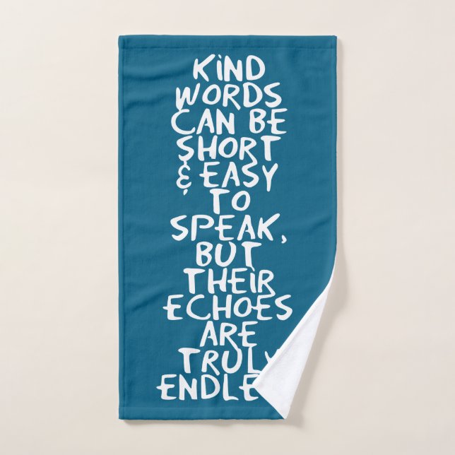 Palabras amables (Toalla de mano)