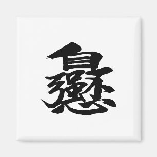 Palabras chinas imanes cuadrado