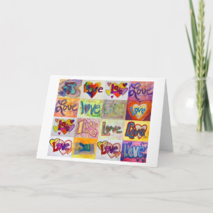 Palabras de amor Tarjetas de felicitación XOXO Art