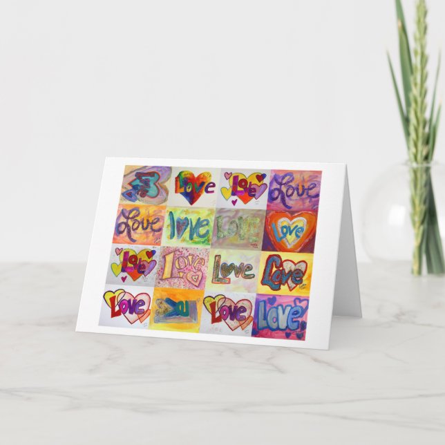 Palabras de amor Tarjetas de felicitación XOXO Art (Anverso)