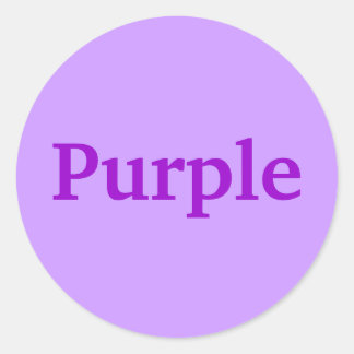 Palabras de color púrpura en Pegatinas de Lavender
