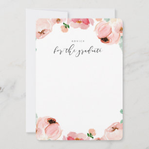 Palabras de graduación de las tarjetas de asesoram