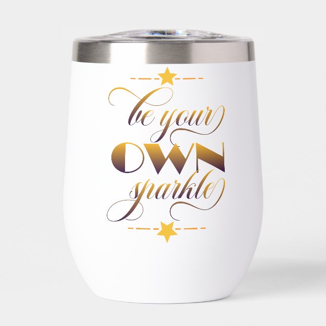 Palabras de inspiración "sé tu propio destello" Tu (Frente)