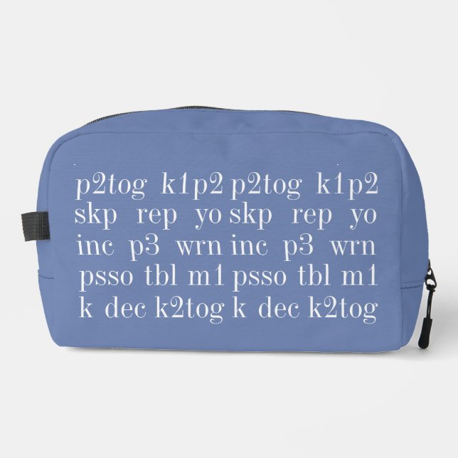 PALABRAS DE KNITTING Bolsa de viaje II (Anverso)
