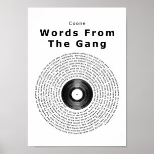 Palabras de la impresión lírica de la canción del