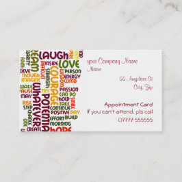 Palabras de motivación #1, tarjeta de las citas