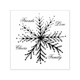 Palabras de navidad Sello de autograbado