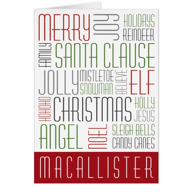 Palabras de navidades (Frente)