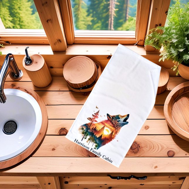 Palabras de sol de doble exposición de lobo (Subido por el creador)