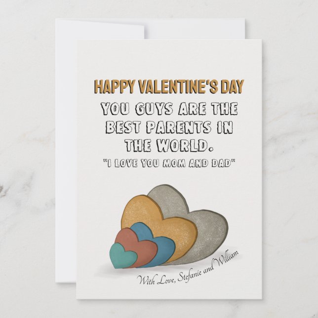Palabras de tarjetas de el día de San Valentín par (Anverso)