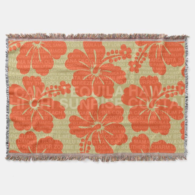 Palabras de verano Cócteles y mantas de Hibiscus (Anverso)