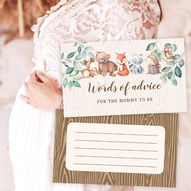 Palabras de Woodland consejos tarjetas de ducha pa (Subido por el creador)