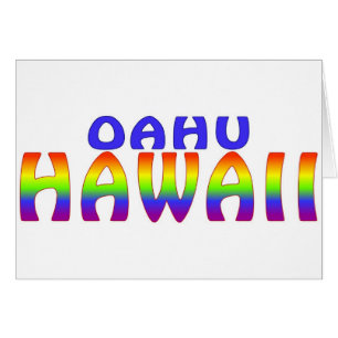 Palabras del arco iris de Oahu Hawaii