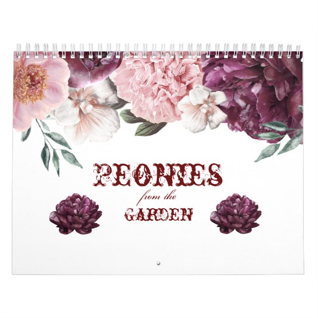 Palabras del calendario desde el jardín (Tapa)