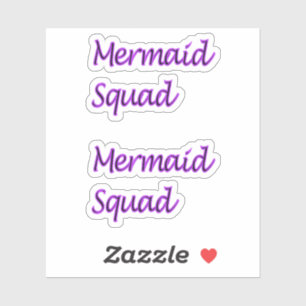 Palabras del Escuadrón de Sirenas sólo en pegatina