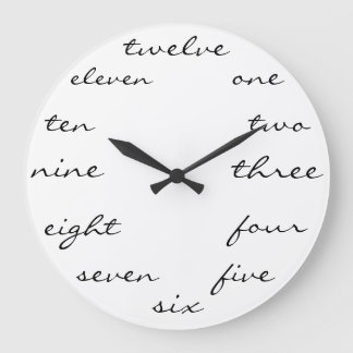 Palabras del tiempo de reloj