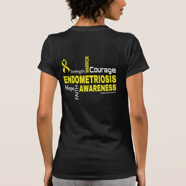 Palabras... Endometriosis camiseta (Reverso)