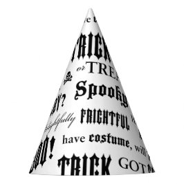 Palabras espeluznantes Gorra del partido Black Whi