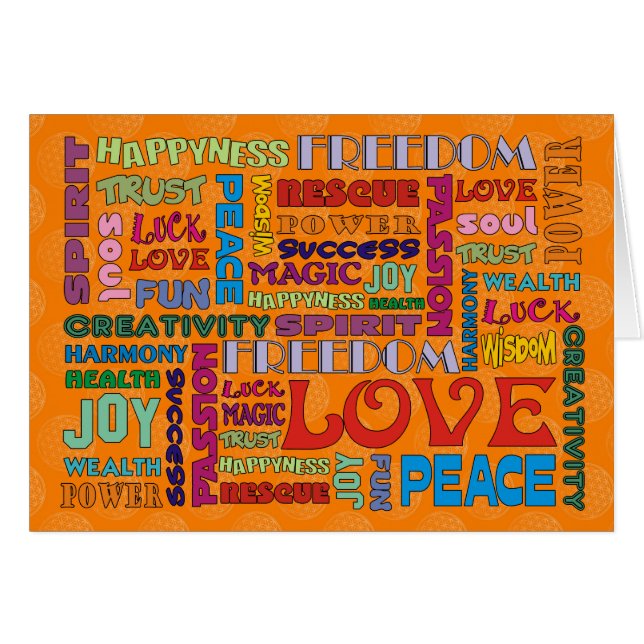 Palabras espirituales/afirmaciones de | flor de vi (Anverso (Horizontal))