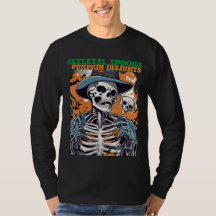 Palabras esqueléticas, calabaza deslumbra camiseta