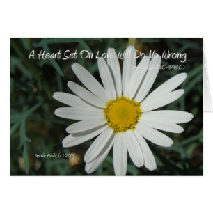 Palabras famosas: Love - White Daisy Card Series (