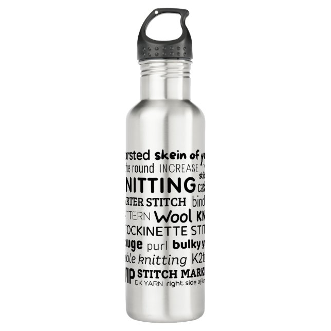 Palabras favoritas de Knitter: Botella de agua ino (Anverso)