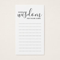 Palabras modernas de sabiduría en Boda blanco y ne