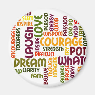 Palabras motivacionales #1 imán de nevera