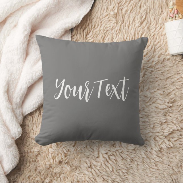 Palabras propias Personalizados de almohadas grise (Manta)