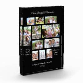 Palabras sensatas 11 Collage de fotos negro