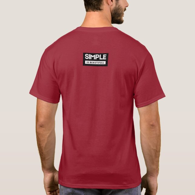 Palabras simples y significativas Camisetas de los (Reverso)