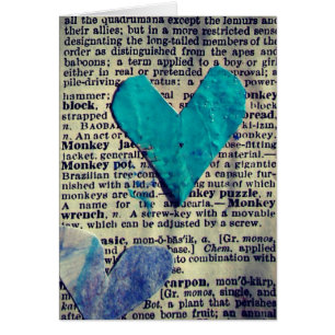 Palabras y corazones Resumen de Collage, todas las