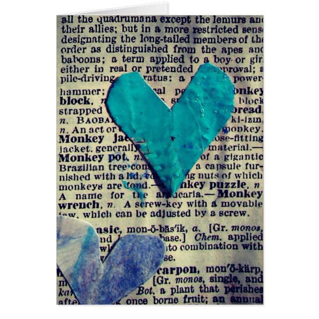 Palabras y corazones Resumen de Collage, todas las (Frente)