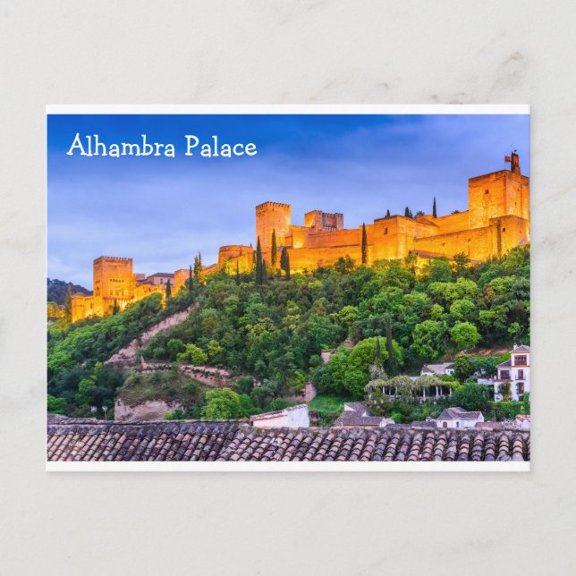 Palacio de Alhambra de la postal (Anverso)