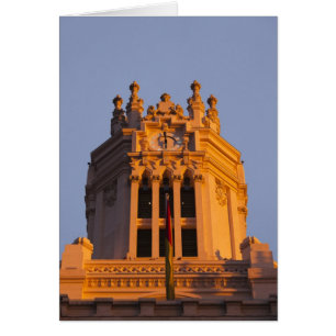 Palacio de Comunicaciones, detalle de la torre, pu