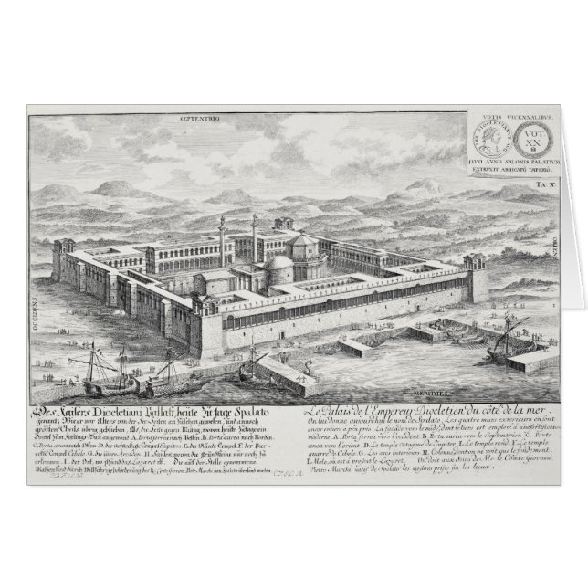 Palacio de Diocletian (245-313), fractura, (Anverso (Horizontal))