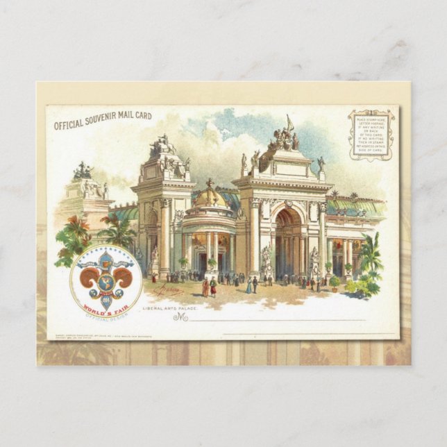 Palacio de las Artes Liberales - Tarjeta de correo (Anverso)