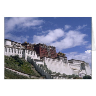 Palacio de Potala en la montaña el hogar del Dalai