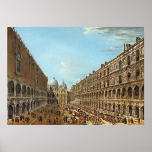 Palacio Ducal Venecia, Antonio Joli Póster de Arte