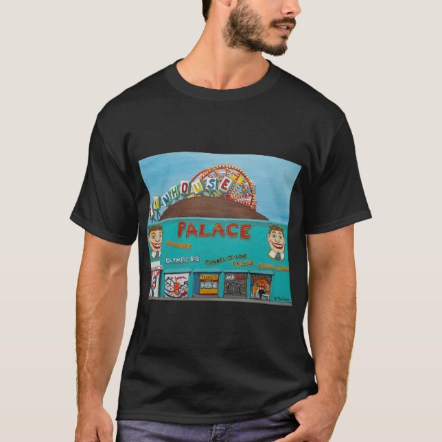 Palacios de diversión camiseta negra (Anverso)
